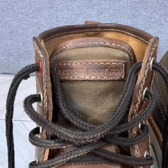 Boston Boot Co‎ Cambridge Chukka Brown Leather Waterproof Work Boots Men\'s 7.5